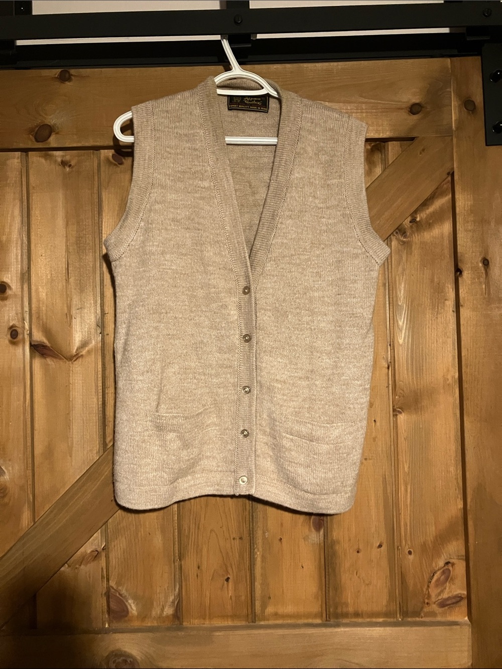 Vintage alpaca wool vest